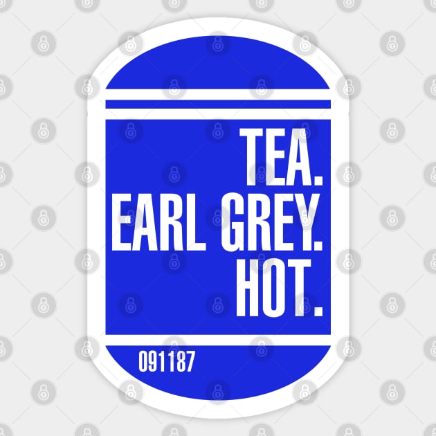 Earl Grey Sticker by PopCultureShirts